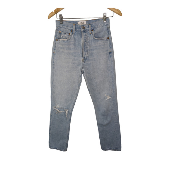 Agolde Denim - AGOLDE High Rise Riley Lighwash Jeans Size 23